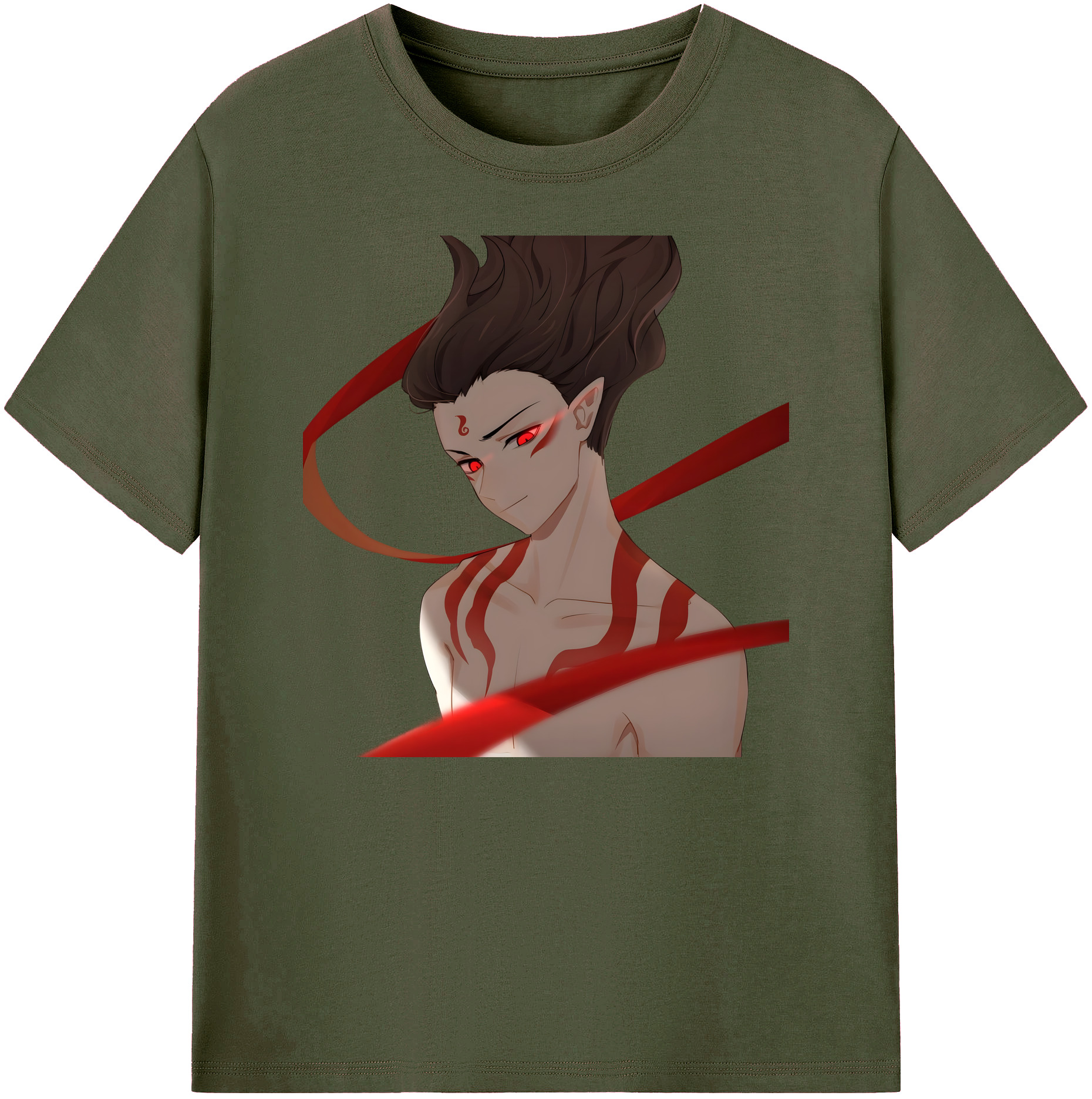 （画像用） Ne Zha 2 ナタ 魔童の大暴れ 綿100％ メンズ半袖Tシャツ｜肌触りやわらか＆通気性